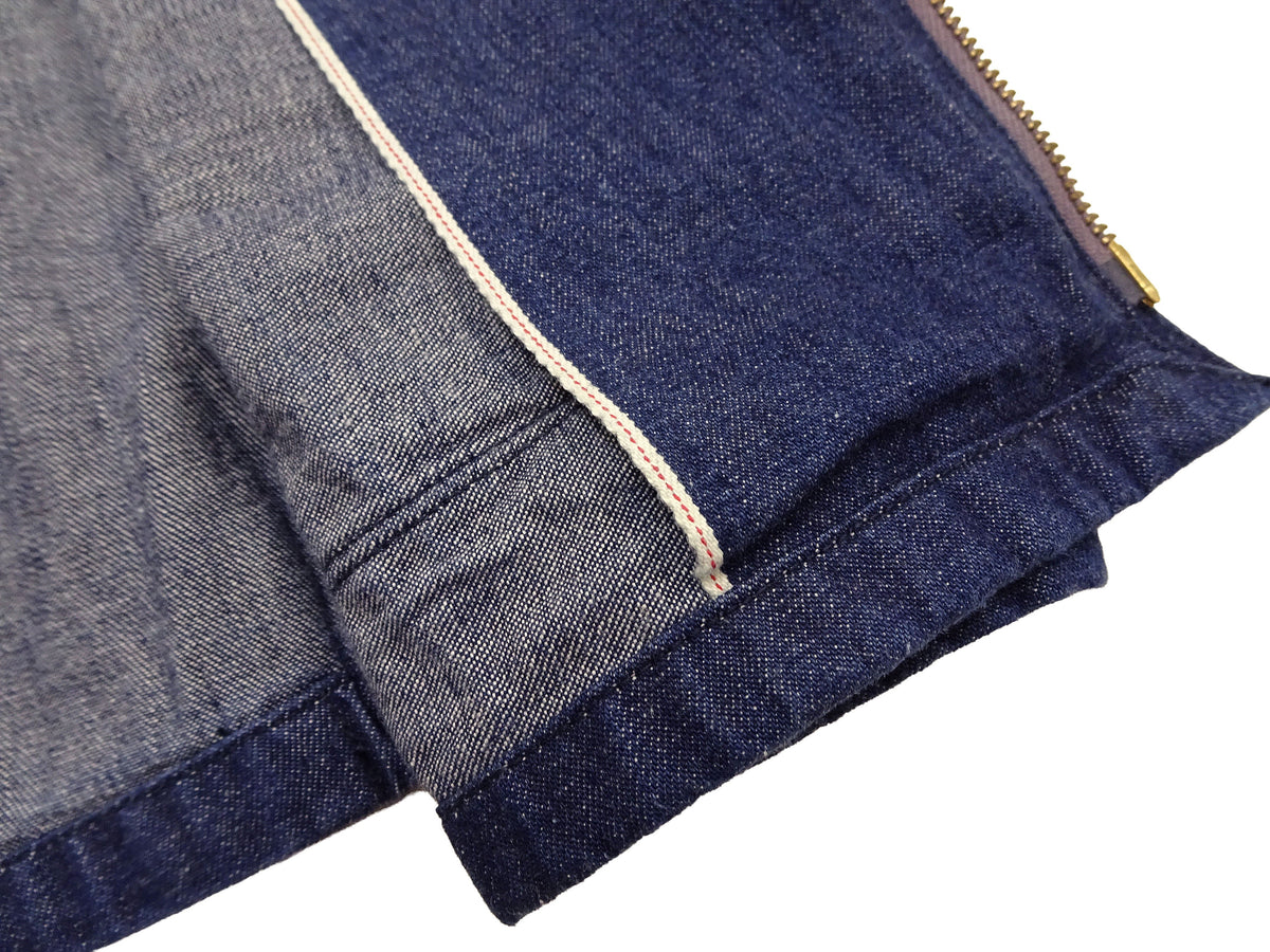 Sugar Cane Men's Denim Sports Jacket, 1950s American Style Unlined Lightweight Cotton Denim Jacket, Made in Japan (SC15913 128 Navy)