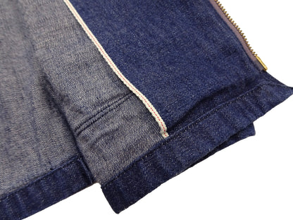 Sugar Cane Men's Denim Sports Jacket, 1950s American Style Unlined Lightweight Cotton Denim Jacket, Made in Japan (SC15913 128 Navy)
