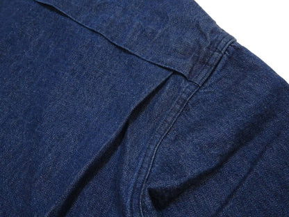Sugar Cane Men's Denim Sports Jacket, 1950s American Style Unlined Lightweight Cotton Denim Jacket, Made in Japan (SC15913 128 Navy)
