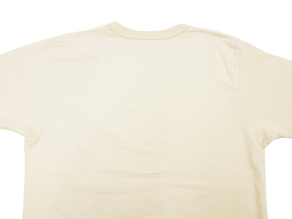 Samurai Jeans T-shirt Men's Plain Short Sleeve French Terry Fabric Tee Inlay Loopwheele T-Shirt SJST24-RIM Faded-Ivory