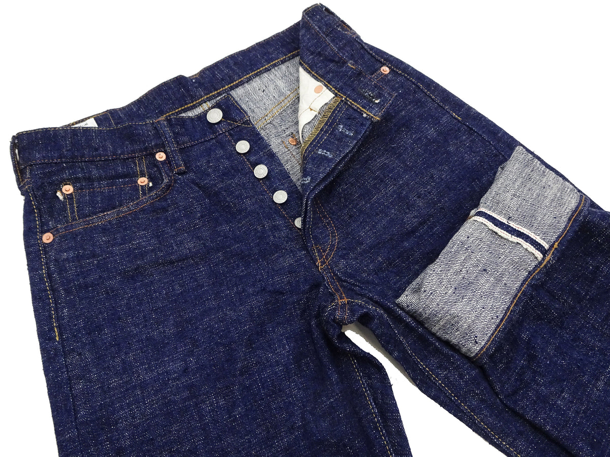 Studio D'artisan Jeans Men's 16oz. Indigo Slub Denim Jeans Regular Straight Fit Jean Pants SDA SP-108 One-Wash