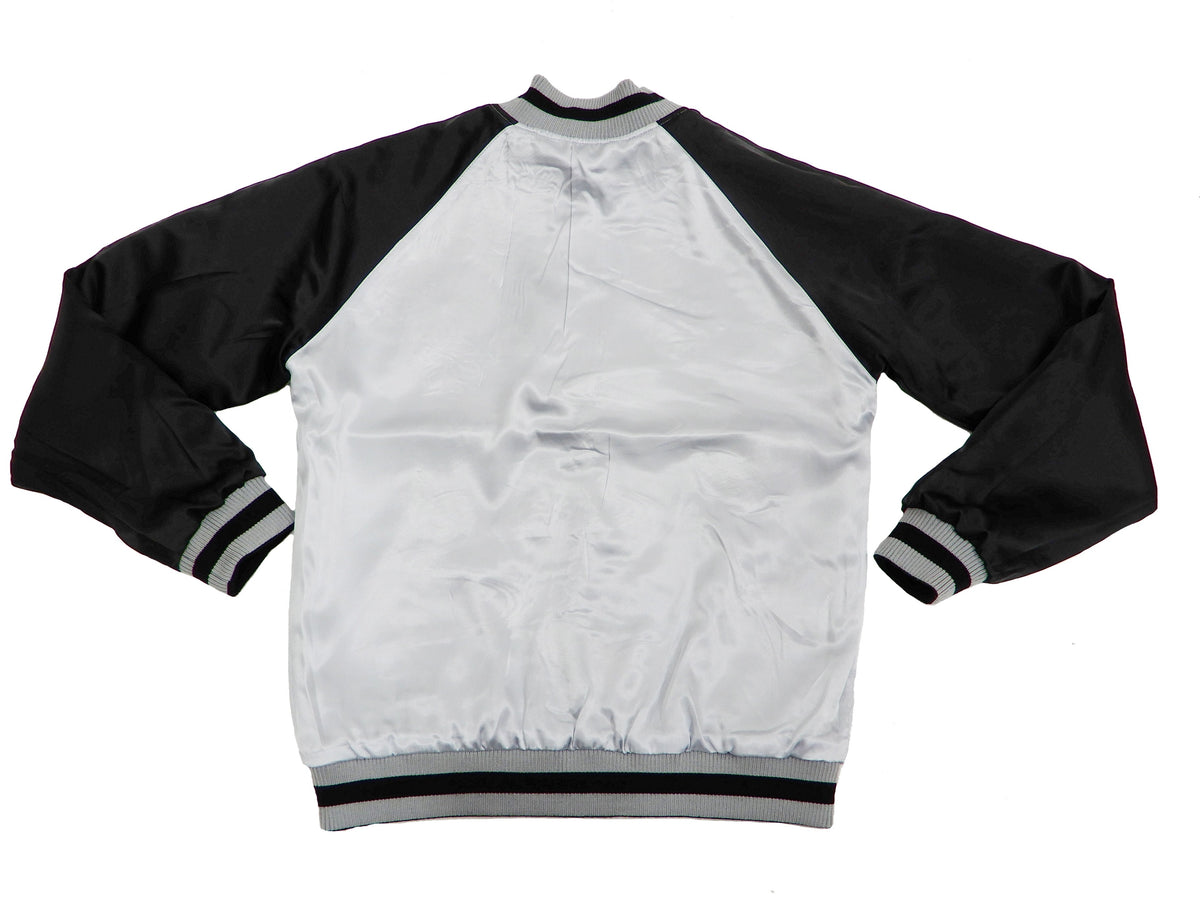 Hanatabi Gakudan Men's Japanese Souvenir Jacket Japanese Butterfly Art Sukajan Script SSJ-704