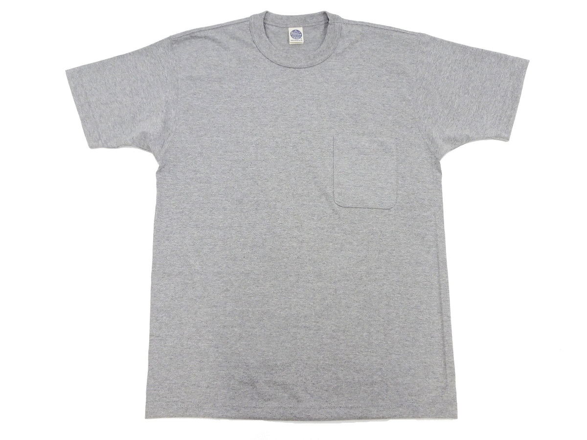TOYS McCOY T-shirt Men's Steve McQueen Plain Pocket T-Shirt Short Sleeve Loopwheeled Tee TMC2410 020 Ash-Gray