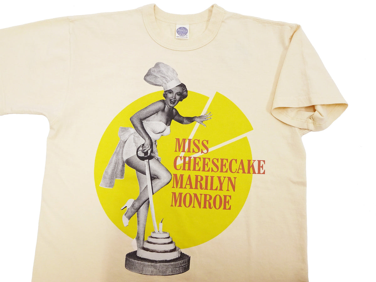 TOYS McCOY T-shirt Men's Marilyn Monroe Graphic Short Sleeve Loopwheeled Tee TMC2413 040 Natural