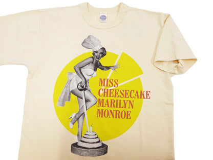 TOYS McCOY T-shirt Men's Marilyn Monroe Graphic Short Sleeve Loopwheeled Tee TMC2413 040 Natural