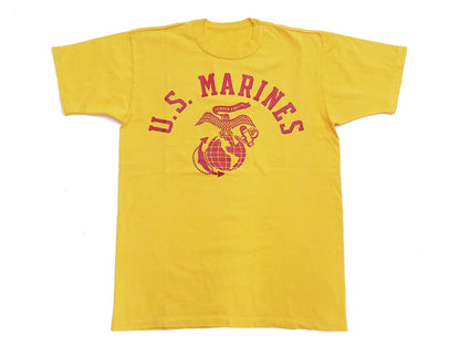 TOYS McCOY Graphic Loopwheel T-shirt - Men's Short Sleeve Taxi Driver U.S. Marines Printed Tee TMC2515 060 Faded-Yellow