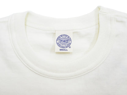 TOYS McCOY Steve McQueen Inspired Long Sleeve Pocket T-Shirt - Men's Solid Color Loopwheeled Tee - TMC2543 011 Off-White