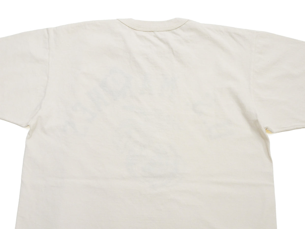 TOYS McCOY Men's Taxi Driver "U.S. Marines" Graphic Short Sleeve T-Shirt - Garment-Dyed Circular-Knit Tubular Tee - Made in Japan (TMC2624 040 Natural)