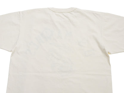 TOYS McCOY Men's Taxi Driver "U.S. Marines" Graphic Short Sleeve T-Shirt - Garment-Dyed Circular-Knit Tubular Tee - Made in Japan (TMC2624 040 Natural)
