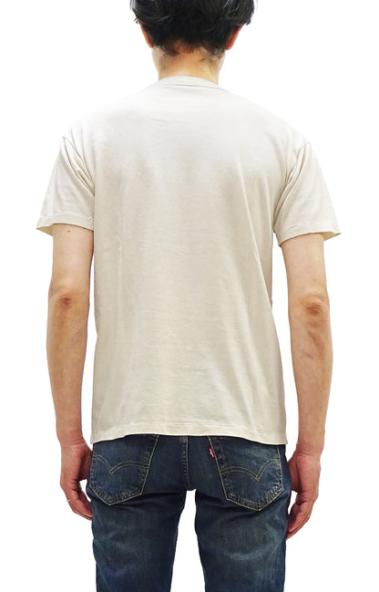 TOYS McCOY Men's Taxi Driver "U.S. Marines" Graphic Short Sleeve T-Shirt - Garment-Dyed Circular-Knit Tubular Tee - Made in Japan (TMC2624 040 Natural)