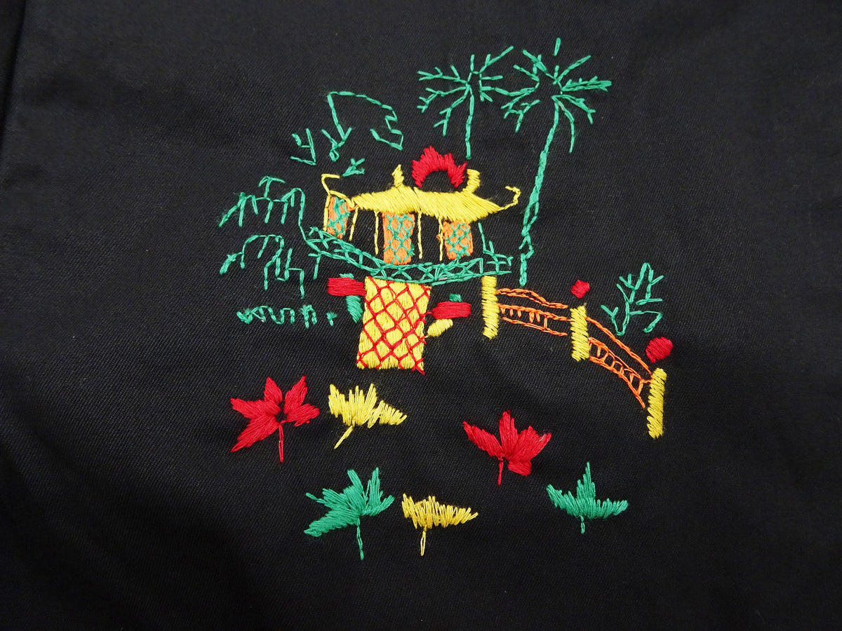 Tailor Toyo Vietnam Jacket - Men's Modern Revival of Viet-Jumper Vietnam Souvenir Jacket / TT15796-119 Black