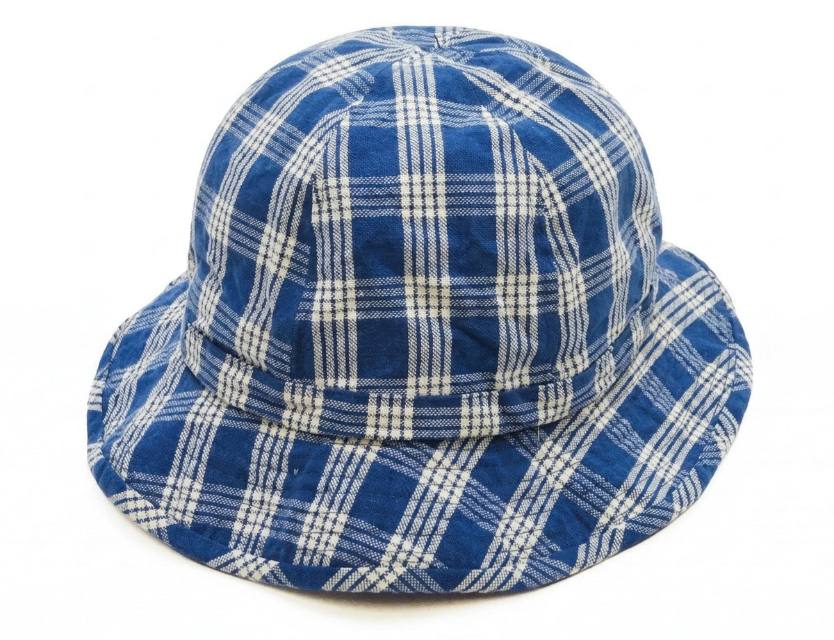 Union Supply Men's Palaka Plaid Bucket Hat - Vintage Hawaiian Workwear Style, Made in Japan (Toyo Enterprise US02883 421 One-Wash)