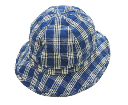 Union Supply Men's Palaka Plaid Bucket Hat - Vintage Hawaiian Workwear Style, Made in Japan (Toyo Enterprise US02883 421 One-Wash)