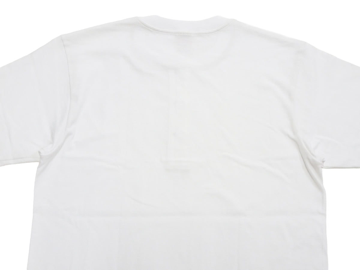 Whitesville Men's Short-Sleeve Henley T-Shirt, 100% Cotton Tubular-Knit Jersey, Slim Fit, One-Pack, Made in Japan (WV79681 105 Off-White)