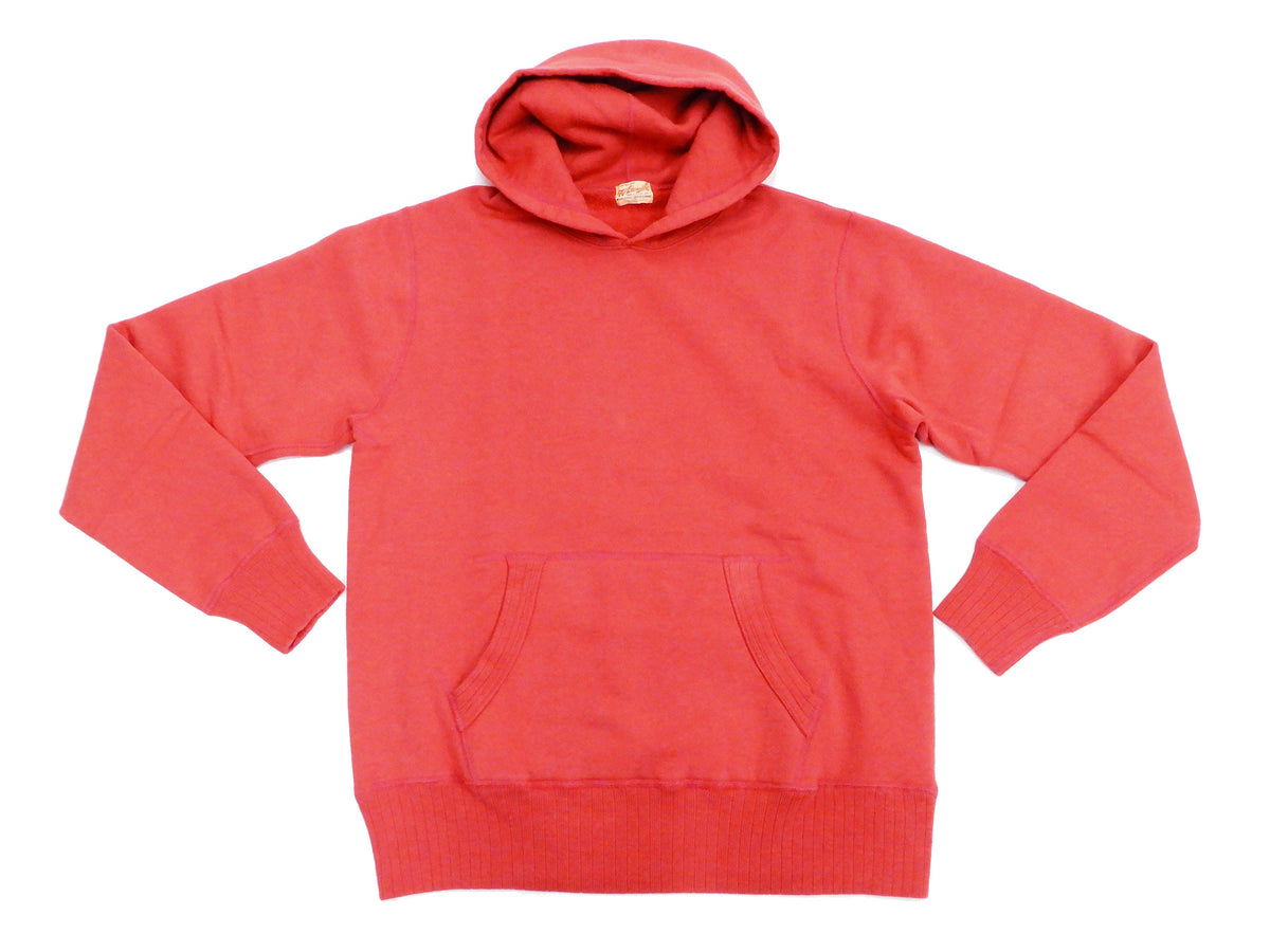 Whitesville Plain Pullover Hoodie Men's Solid Color Hooded Sweatshirt WV67729 Red