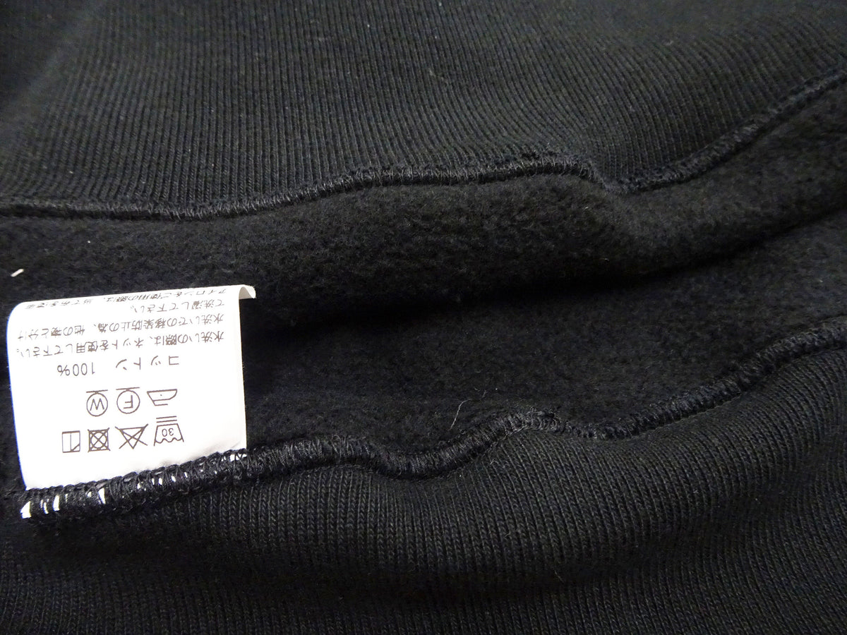 Whitesville Men's Collared Half-Zip Sweatshirt - Heavyweight Loopwheel Fleece, Made in Japan, Vintage-Inspired Athletic Wear (Toyo Enterprises WV69641 119 Black)
