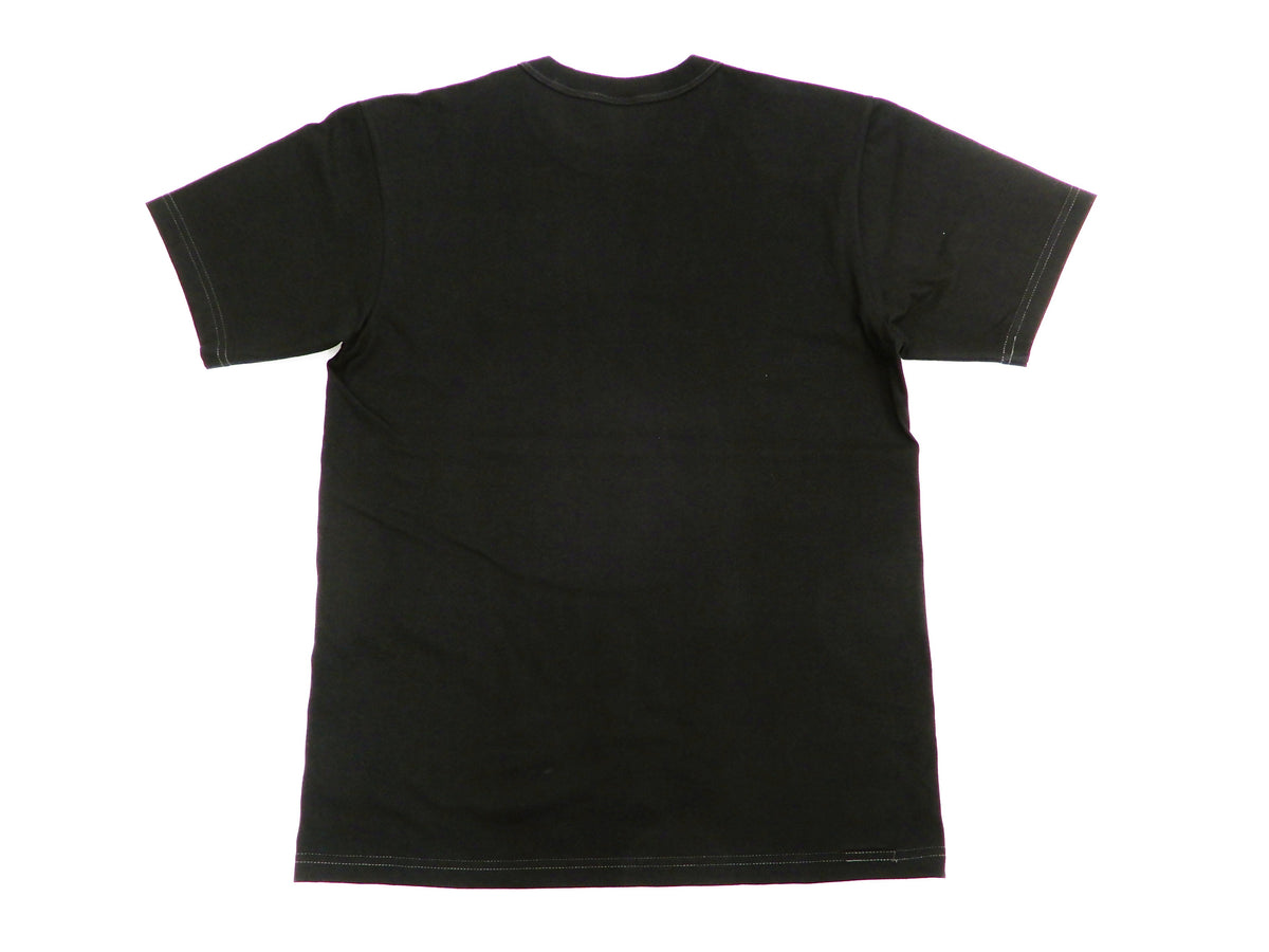 Whitesville Men's 2-Pack Plain Short-Sleeve Crew Neck T-Shirts, Tubular-Knit Cotton, Made in Japan by Toyo Enterprises (WV73544 119 Black)