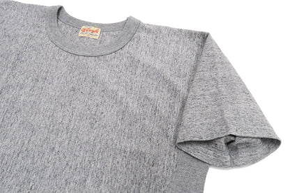 Whitesvill Plain T-shirt with Rib Side Panels Men's Heavyweight Short Sleeve Tee WV78930 113 Heather-Gray