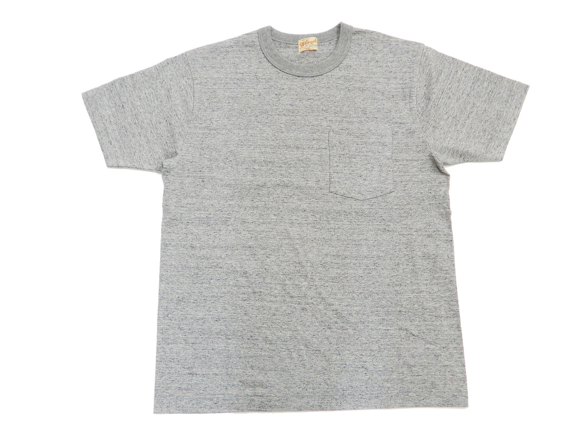 Whitesville Men's Plain Pocket T-Shirt - Short Sleeve Crewneck Loopwheel Tee (One-Wash) WV78932 by Toyo Enterprises 113 Heather-Grey