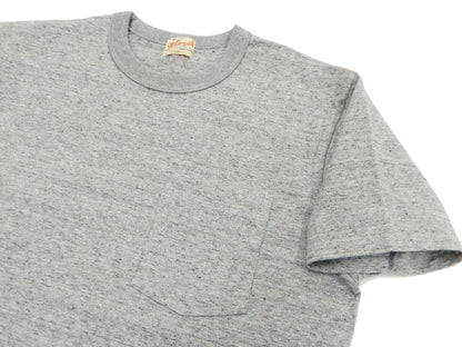 Whitesville Men's Plain Pocket T-Shirt - Short Sleeve Crewneck Loopwheel Tee (One-Wash) WV78932 by Toyo Enterprises 113 Heather-Grey